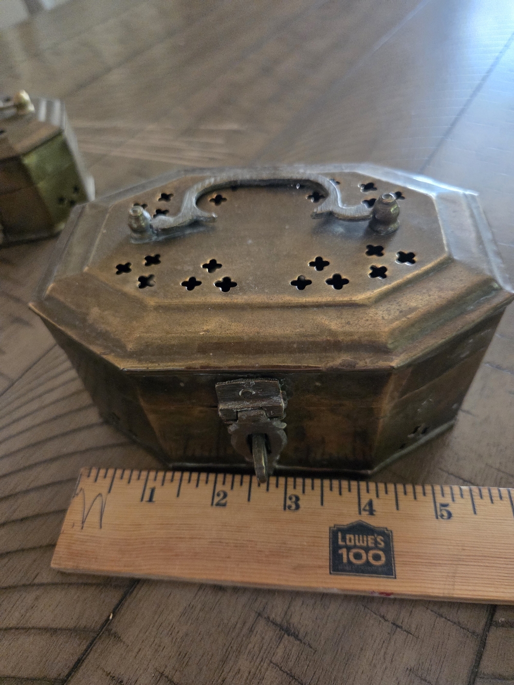 Vintage Brass Decorative Trinket Boxes and Shaker - Brass Finish - Picture 4 of 4